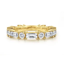 Online Gabriel & Co. 14K Yellow Gold Diamond Anniversary Band - 1.7 ct