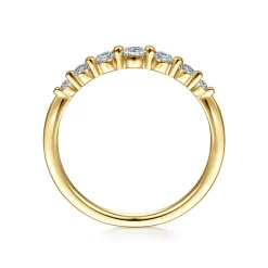 Best Gabriel & Co. 14K Yellow Gold Diamond Band Ring