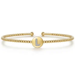 Online Gabriel & Co. 14K Yellow Gold Diamond Bangle