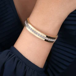 Online Gabriel & Co. 18K Yellow Gold Diamond Bangle