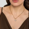 Best Gabriel & Co. 14K Yellow Gold Diamond Blue Sapphire 24mm Compass Medallion Pendant With Detachable Bail