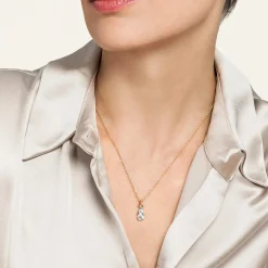 Sale Gabriel & Co. 14K Yellow Gold Diamond Bujukan Teardrop Pendant Necklace
