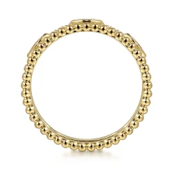 Online Gabriel & Co. 14K Yellow Gold Diamond Bujukan Marquis Shape Easy Stackable Ring