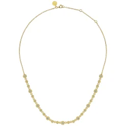 Discount Gabriel & Co. 14K Yellow Gold Diamond Bujukan Necklace