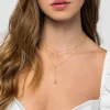 Sale Gabriel & Co. 14K Yellow Gold Diamond Chevron Necklace