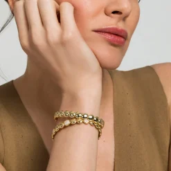 Sale Gabriel & Co. 14K Yellow Gold Diamond Cluster Cuff Bangle