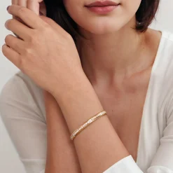 Sale Gabriel & Co. 14K Yellow Gold Diamond Cuff Bangle