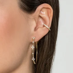 Outlet Gabriel & Co. 14K Yellow Gold Diamond Cuff Earring