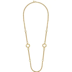 Outlet Gabriel & Co. 14K Yellow Gold Diamond Cut Station Necklace