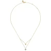 Discount Gabriel & Co. 14K Yellow Gold Diamond Double Heart Pendant Necklace