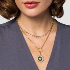 Clearance Gabriel & Co. 14K Yellow Gold Diamond Drop Necklace