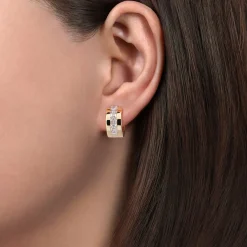 Discount Gabriel & Co. 18K Yellow Gold Diamond Earrings