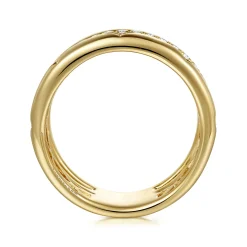 Clearance Gabriel & Co. 14K Yellow Gold Diamond Easy Stackable Ring 0.3ct