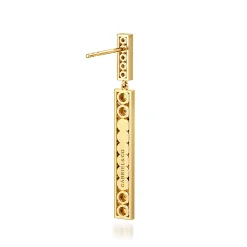 Hot Gabriel & Co. 14K Yellow Gold Diamond Elongated Pyramid Stud Drop Earrings
