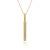 New Gabriel & Co. 14K Yellow Gold Diamond Elongated Pyramid Drop Necklace