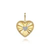 Best Gabriel & Co. 14K Yellow Gold Diamond Heart Pendant With Detachable Bail