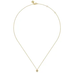 Online Gabriel & Co. 14K Yellow Gold Diamond Heart Pendant Necklace