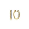 Outlet Gabriel & Co. 14K Yellow Gold Diamond Huggie Earrings 10mm -Bujukan