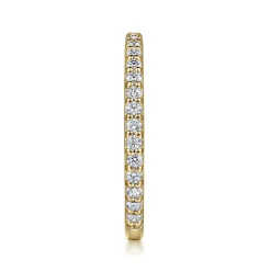 Hot Gabriel & Co. 14K Yellow Gold Diamond Ladies Stackable Ring