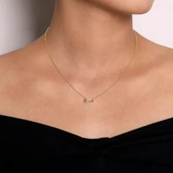 Online Gabriel & Co. 14K Yellow Gold Diamond Love Pendant Necklace