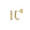 Discount Gabriel & Co. 14K Yellow Gold Diamond Marquise J Hoop Earrings