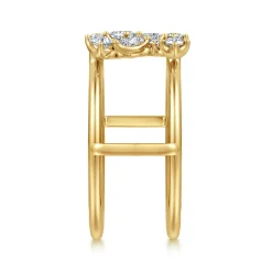 Outlet Gabriel & Co. 14K Yellow Gold Diamond Marquise Open Smart Ring Enhancer