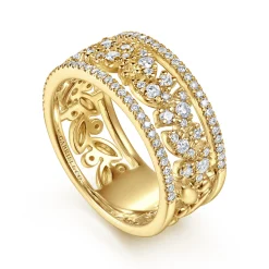 Online Gabriel & Co. 14K Yellow Gold Diamond Marquise Easy Stackable Ring