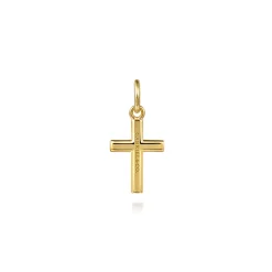 Discount Gabriel & Co. 14K Yellow Gold Diamond Mini Cross Pendant
