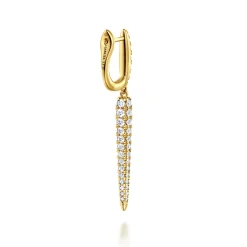 Online Gabriel & Co. 18K Yellow Gold Diamond Pave Drop Earrings