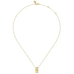 Hot Gabriel & Co. 14K Yellow Gold Diamond Pendant Necklace