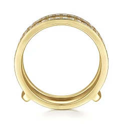 Sale Gabriel & Co. 14K Yellow Gold Diamond Ring Enhancer - 0.5 ct