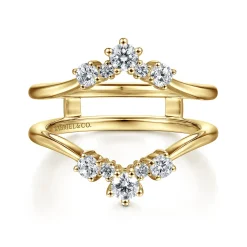 Discount Gabriel & Co. 14K Yellow Gold Diamond Ring Enhancer - 0.5 ct