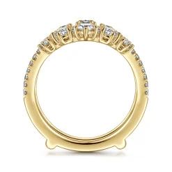 Clearance Gabriel & Co. 14K Yellow Gold Diamond Ring Enhancer - 1 ct