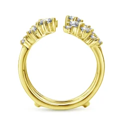 Hot Gabriel & Co. 14K Yellow Gold Diamond Ring Enhancer - 0.95 ct