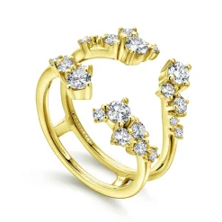 Hot Gabriel & Co. 14K Yellow Gold Diamond Ring Enhancer - 0.95 ct