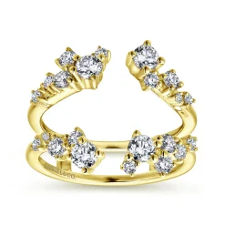 Hot Gabriel & Co. 14K Yellow Gold Diamond Ring Enhancer - 0.95 ct