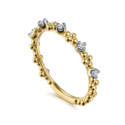Best Gabriel & Co. 14K Yellow Gold Diamond Stackable Ring-Bujukan