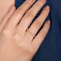 Best Gabriel & Co. 14K Yellow Gold Diamond Stackable Ring-Bujukan