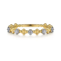 Best Gabriel & Co. 14K Yellow Gold Diamond Stackable Ring-Bujukan