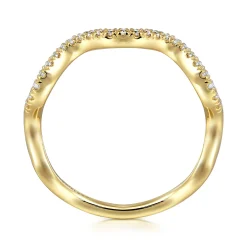 Hot Gabriel & Co. 14K Yellow Gold Diamond Stackable Ring