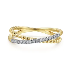 Online Gabriel & Co. 14K Yellow Gold Diamond Stackable Ring-Bujukan