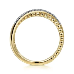 Online Gabriel & Co. 14K Yellow Gold Diamond Stackable Ring-Bujukan