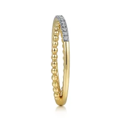 Online Gabriel & Co. 14K Yellow Gold Diamond Stackable Ring-Bujukan
