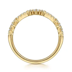 Clearance Gabriel & Co. 14K Yellow Gold Diamond Stackable Ring 0.24ct
