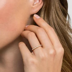 New Gabriel & Co. 14K Yellow Gold Diamond Stackable Ring