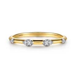 Online Gabriel & Co. 14K Yellow Gold Diamond Stackable Ring
