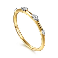 Online Gabriel & Co. 14K Yellow Gold Diamond Stackable Ring