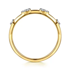 Online Gabriel & Co. 14K Yellow Gold Diamond Stackable Ring