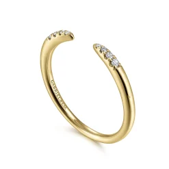 Gabriel & Co. 14K Yellow Gold Diamond Stackable Ring 0.05ct