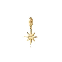 Best Gabriel & Co. 14K Yellow Gold Diamond Star Charm With Detachable Bail